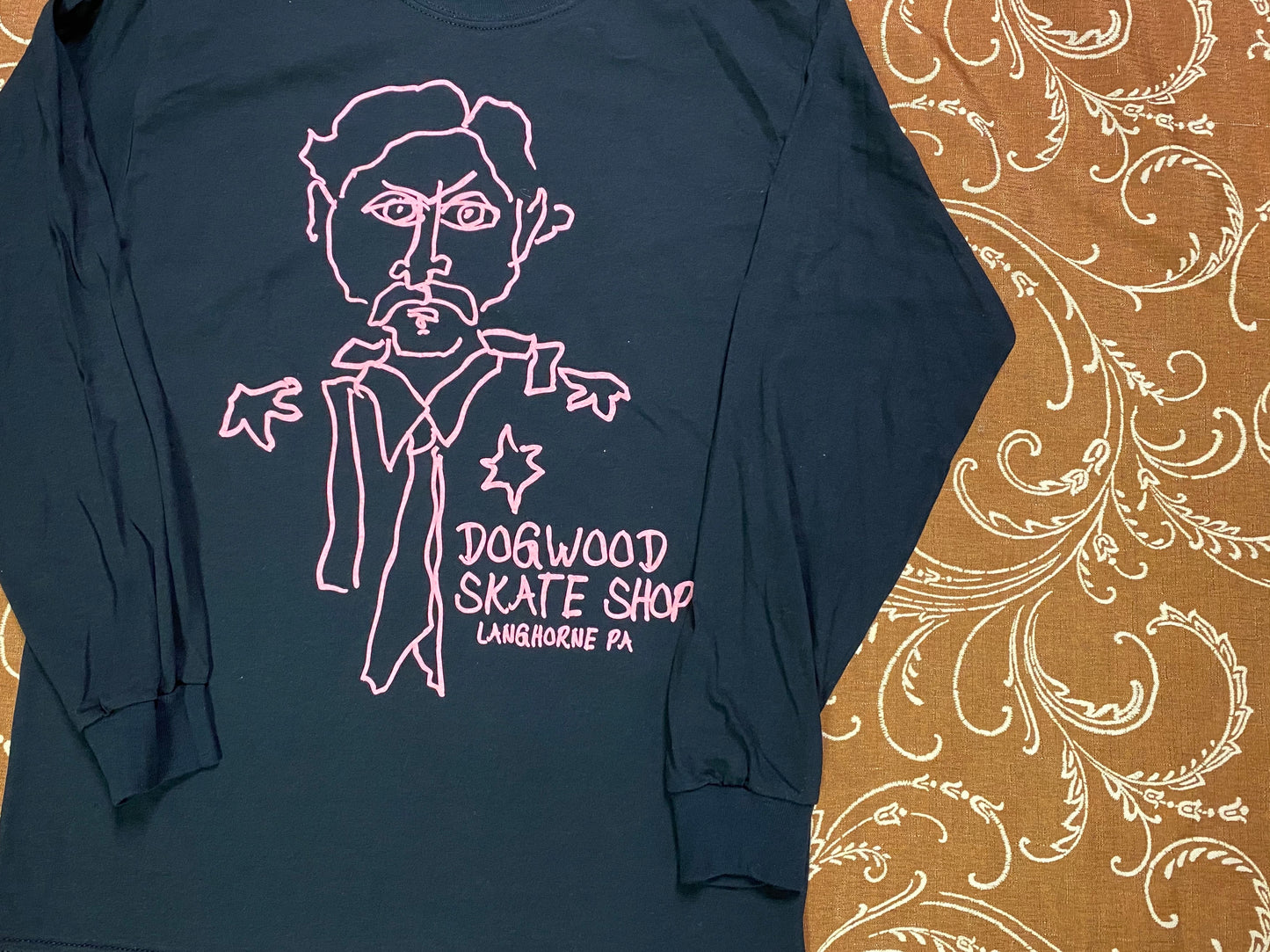 Gonz Skate Shop Sketch L/S Tee Shirt Blk/Pnk (size options listed)