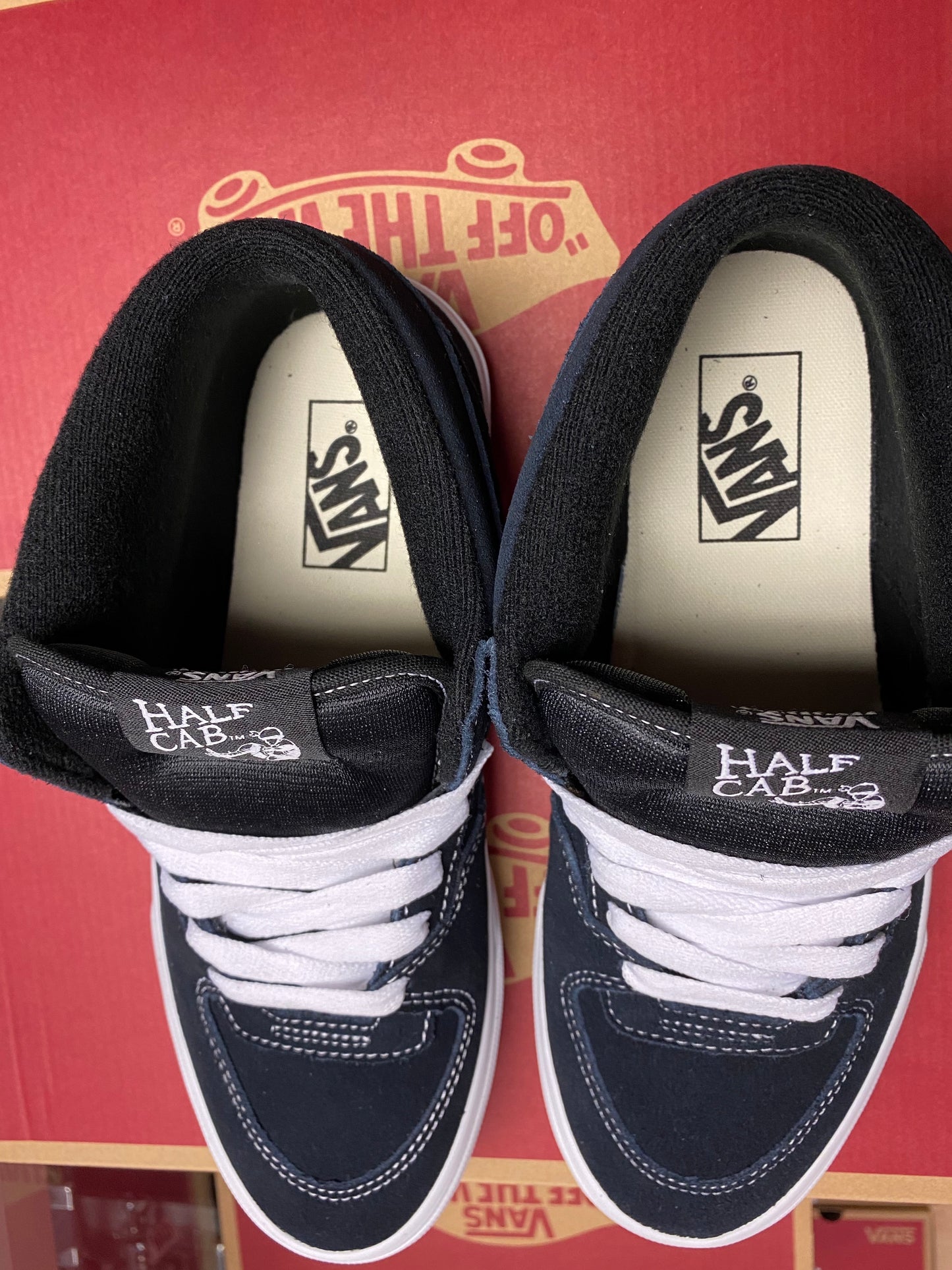 Half Cab Shoe Nvy/Wht (size options listed)