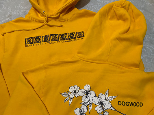 Flowers On South Pullover Hoodie Ylw/Gld (size options listed)