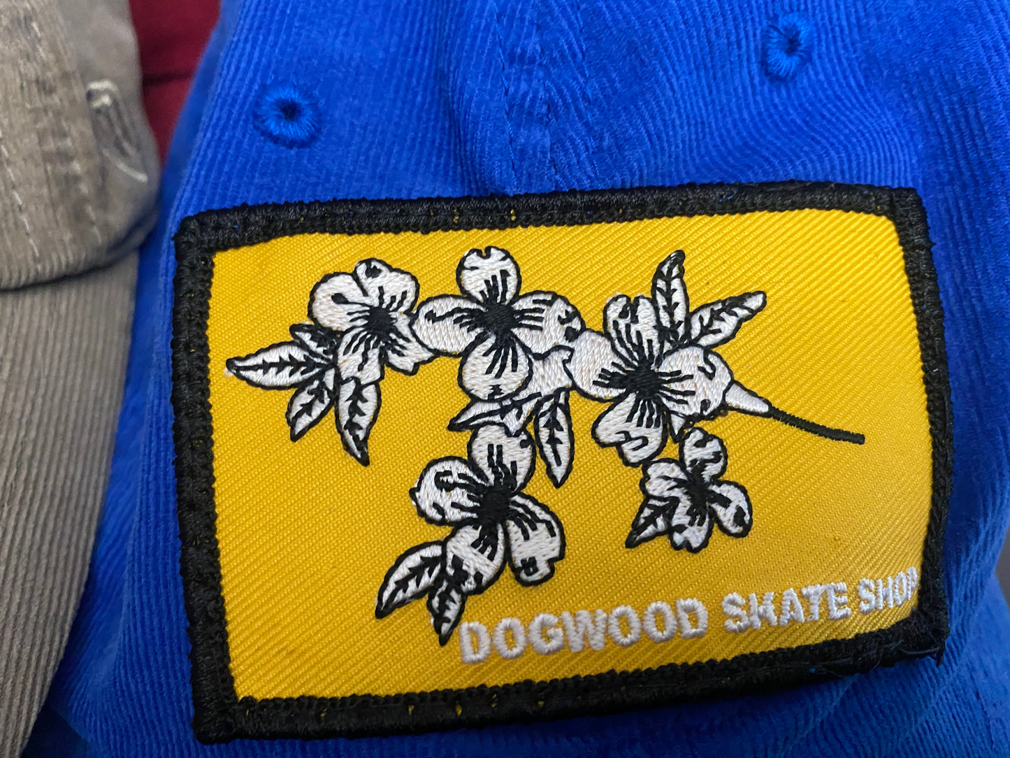 Yellow Flowers Patch Thin Corduroy Sdjustable Hat (color options listed)OS