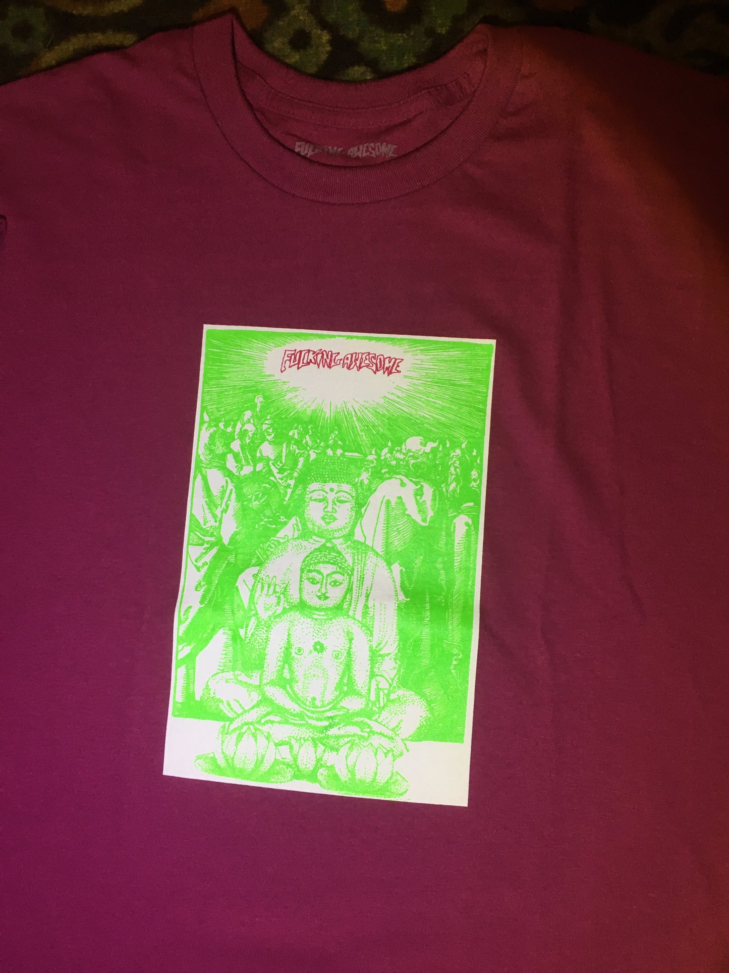 Buddha S/S Tee Shirt Berry (size options listed)