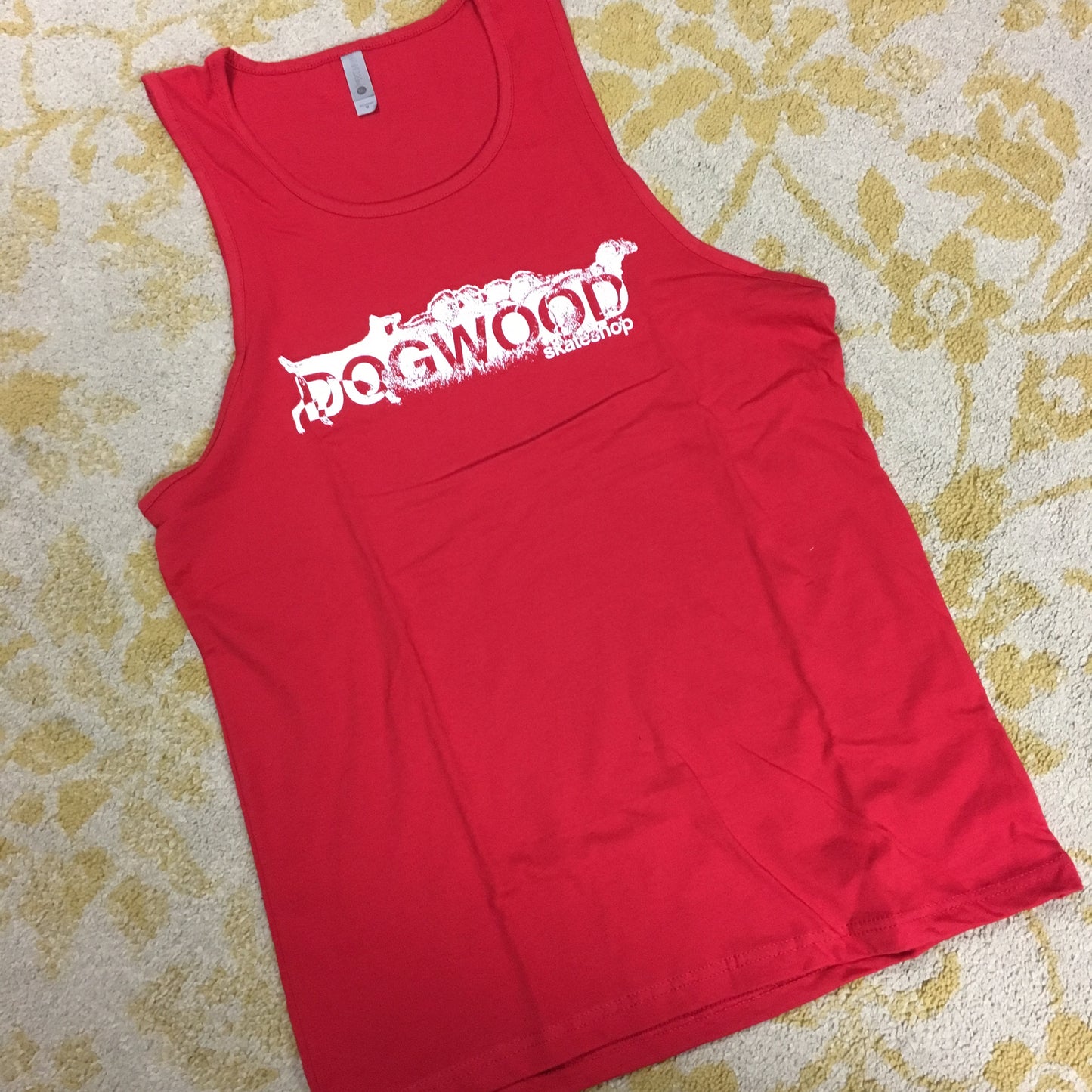 Mad Dog Tank Top Shirt Red/Wht (size options listed)
