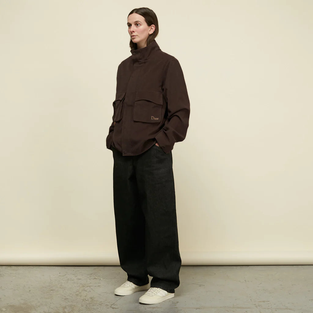 Corduroy Cargo Jacket Chocolate(size options listed)