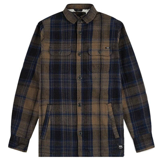Howard L/S Sherpa Woven Shirt Dress Blu/Demita(size options listed)