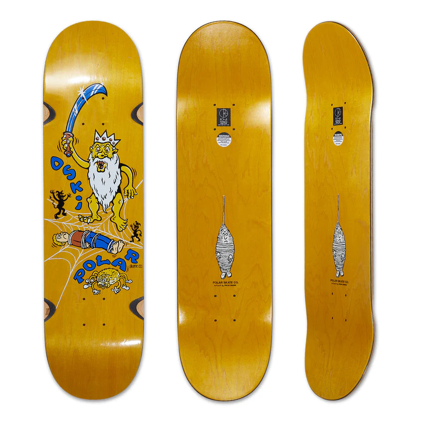Oskar Rozenberg Spider King Pro Skateboard Deck w/ WHEEL WELLS (size options listed)