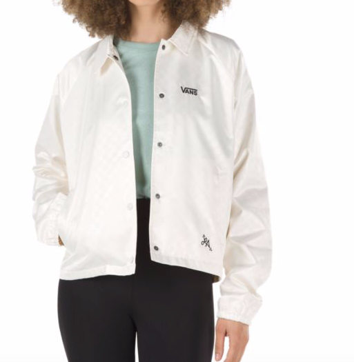 Womens Heart Lizzie Coaches Jacket Ant/Wht (size options listed)