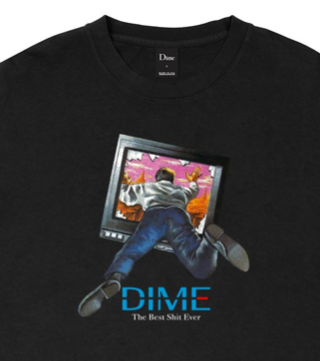 TV S/S Tee Shirt Blk (size options listed)