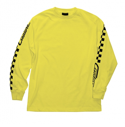 Grease Monkey L/S Tee Shirt Ylw (size options listed)
