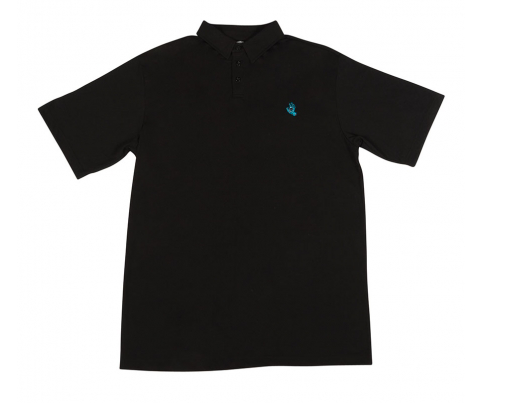 Screaming Hand S/S Polo Top Shirt Blk (size options listed)