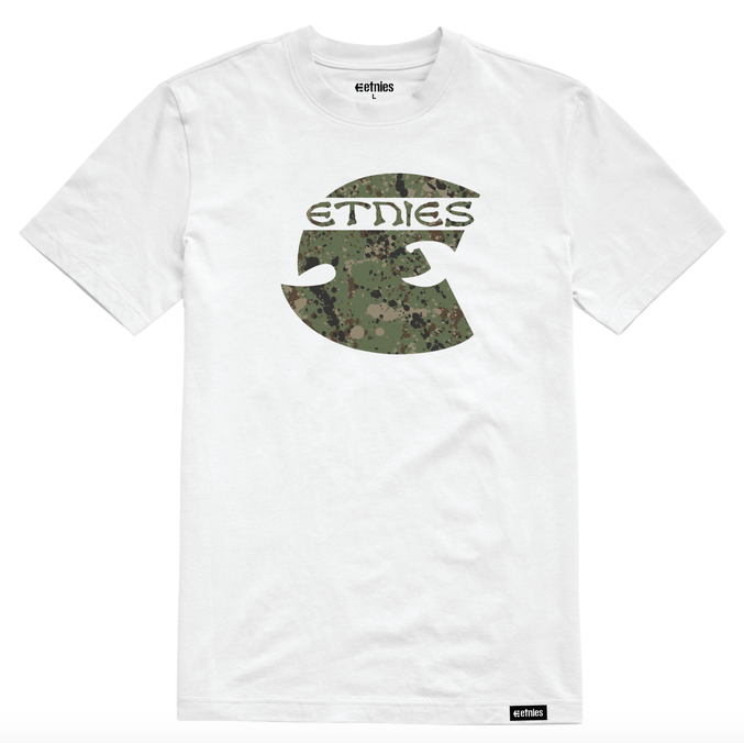 Cream S/S Tee Wht (size options listed)