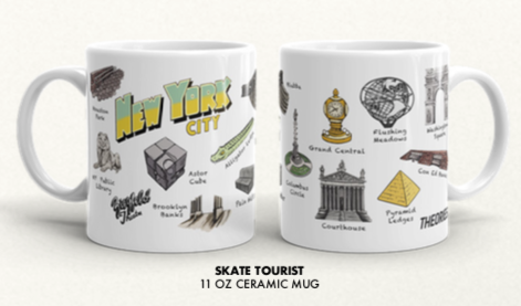NYC Skate Tourist Mug OS