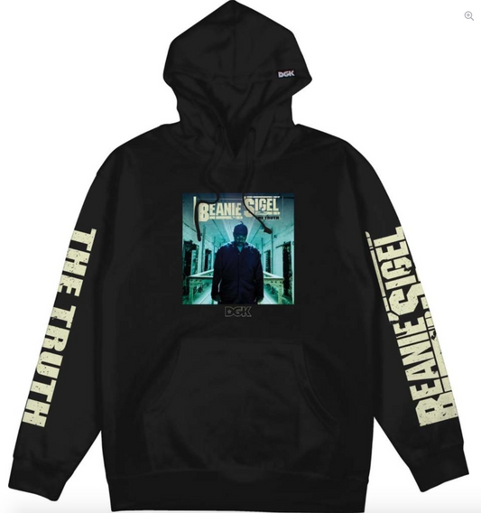 DGK X Beanie Sigel Hoodie Blk (size options listed)