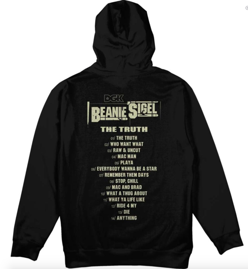 DGK X Beanie Sigel Hoodie Blk (size options listed)