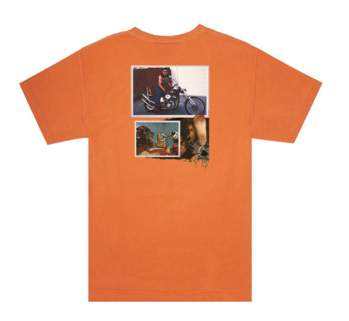 Biker S/S Tee Shirt Org (size options listed)