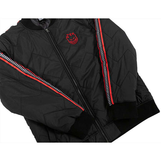 Bighead Bomber Jacket Black/Red (size options listed)