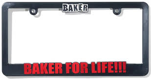 Baker For Life License Plate