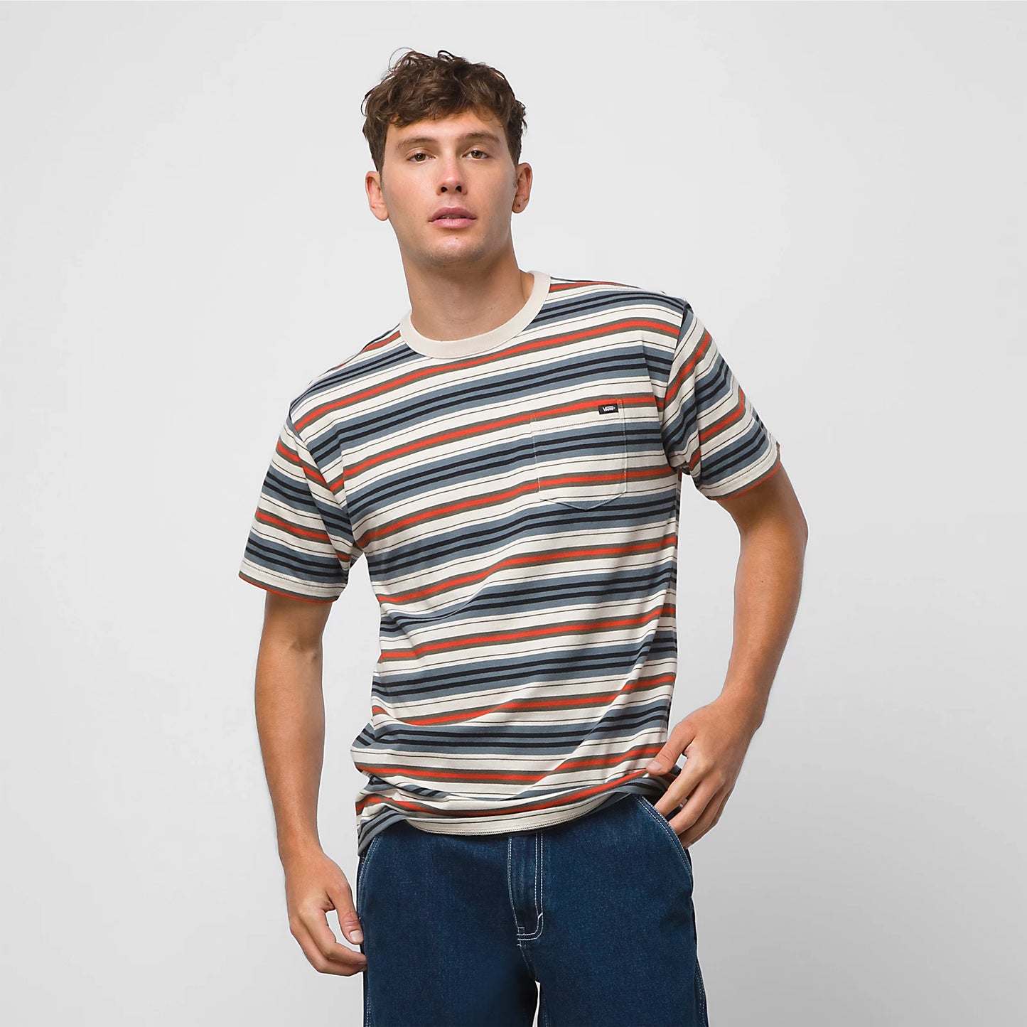 Bexley Stripe S/S Pocket Tee Knit Shirt Multi(size options listed)