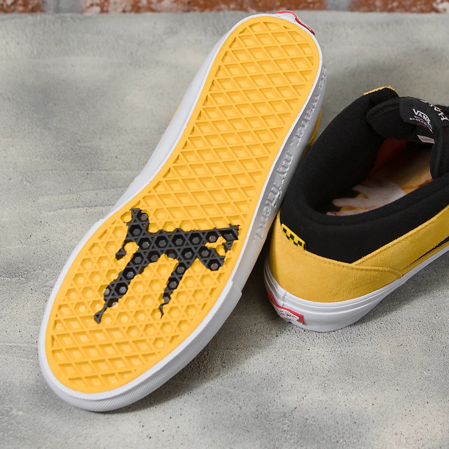 Vans X Bruce Lee Skate Half Cab Pro Shoe Blk/Ylw/Wht (size options listed)