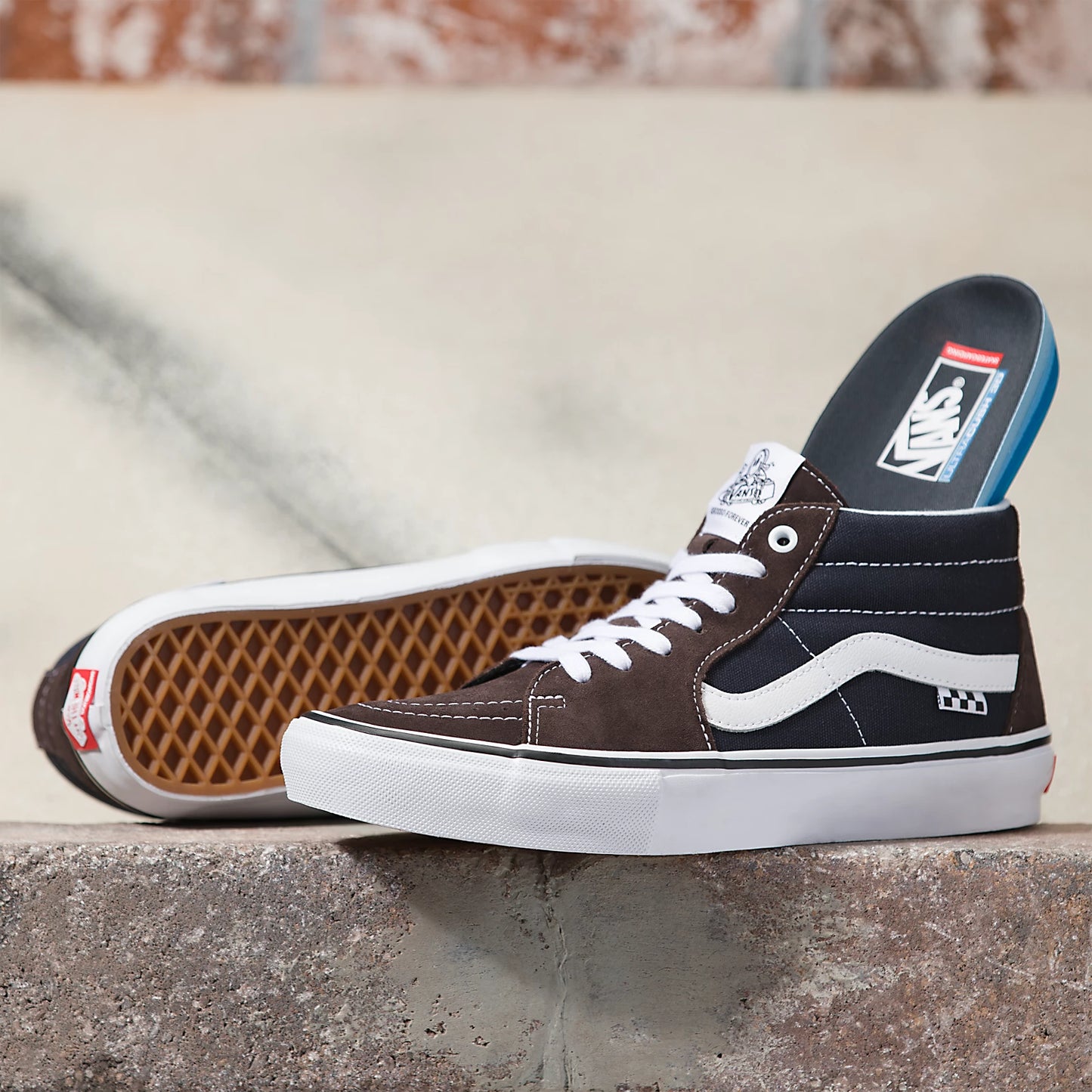 Skate Grosso Mid Pro Shoe Brwn/Nvy(size options listed)