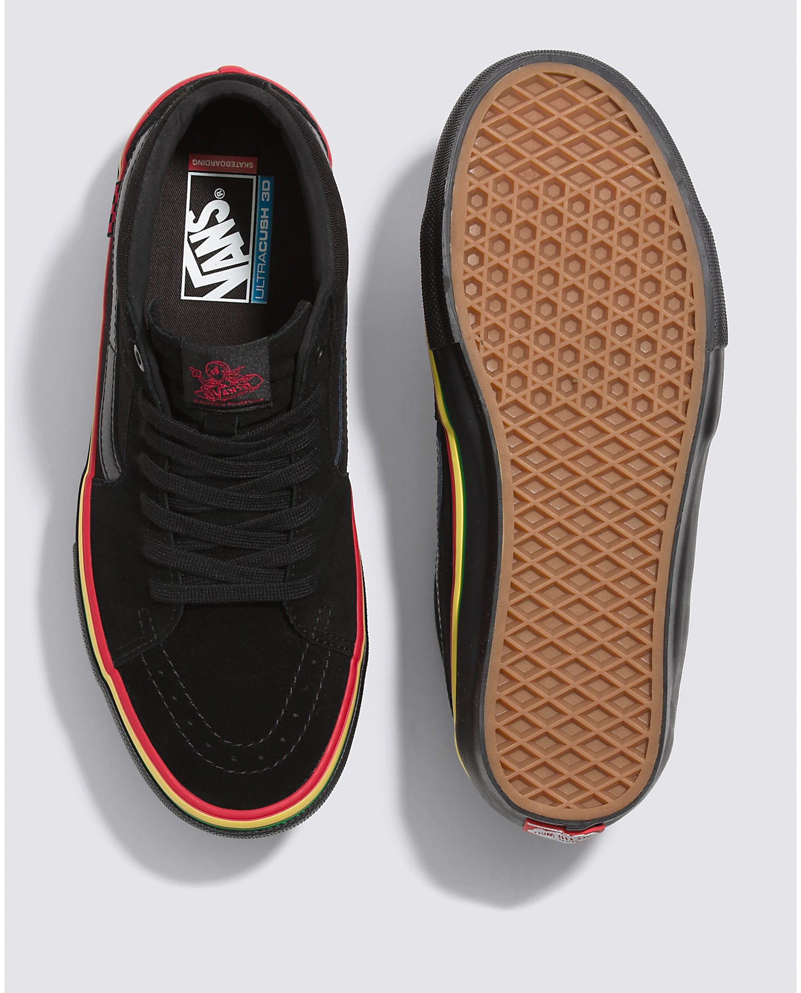 Rasta Skate Grosso Mid Shoe Blk size options listed