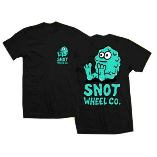 Snot Wheels Booger Logo s/s Tee Shirt Blk(size options listed)