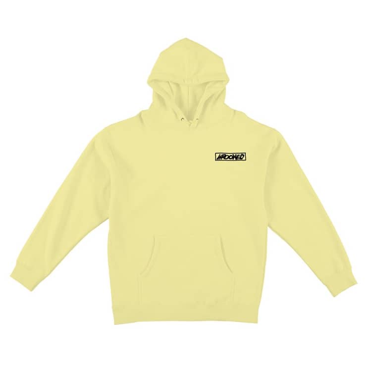 Moon Smile Raw Pullover Hoodie Lt. Ylw (size options listed)