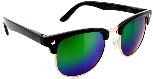 Morrison Polarized Sunglasses Blk/Grn Mirror OS