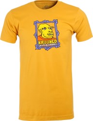 Frame Face S/S Tee Shirt Mustard (size options listed)