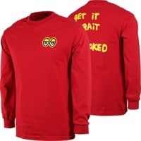 Straight Eyes L/S Tee Shirt Cardinal (size options listed)