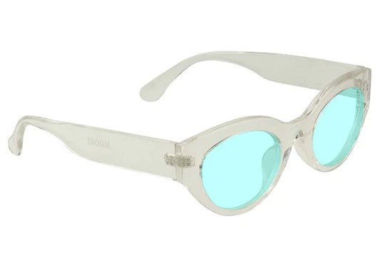Mooore Sunglasses Clear/Mint Lens OS