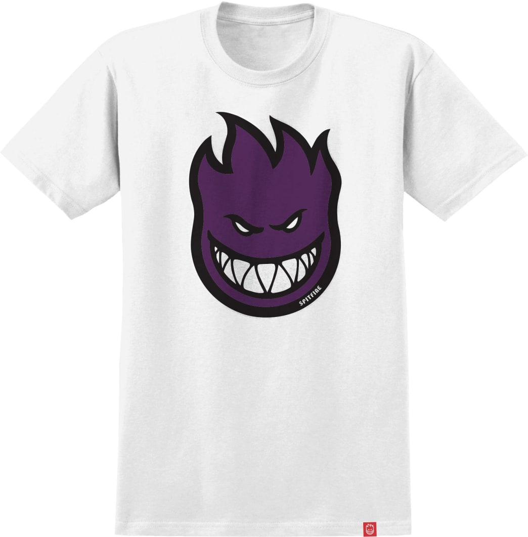 Bighead Fill S/S Tee Shirt Wht/Purp (size options listed)