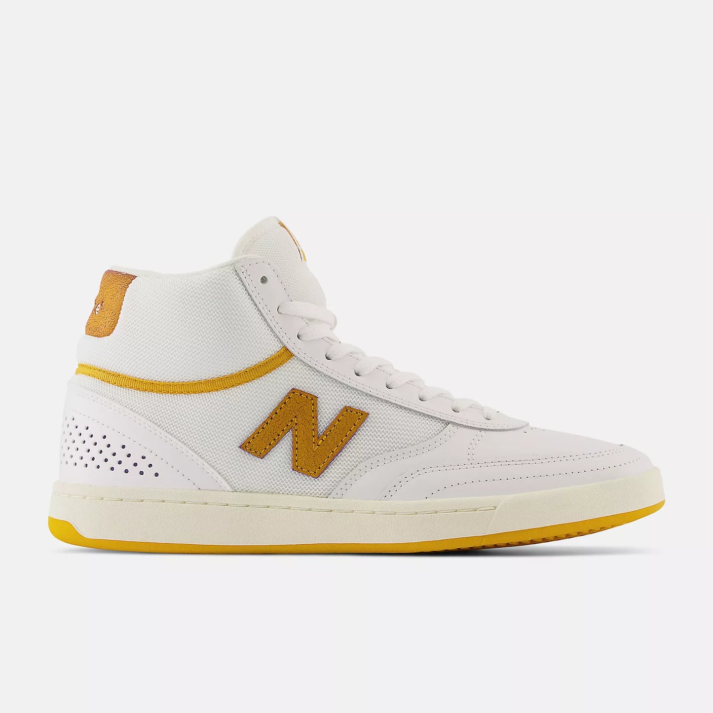 Numeric 440 High Shoe Wht/w/Ylw (size options listed)