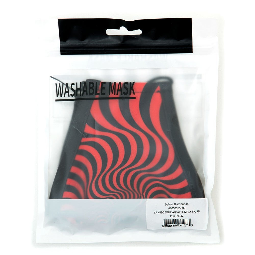 Bighead Swirl Mask Blk/Red OS