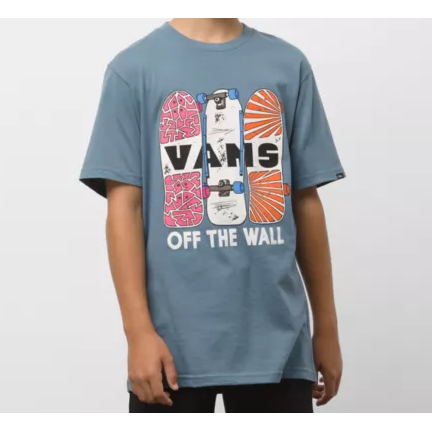 Kids Grip Art S/S Tee Shirt Blu/Mirage (size options listed)