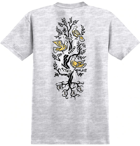 Peace Tree S/S Tee Shirt Ash Gry(size options listed)