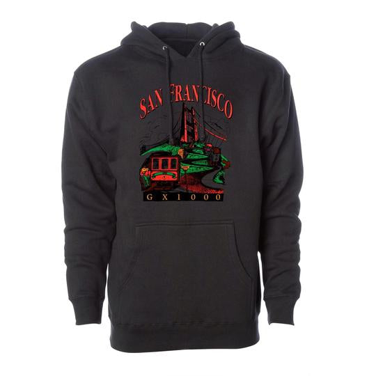 Tourist Pullover Hoodie Blk (size options listed)