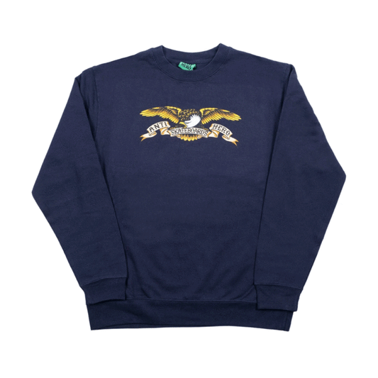 Classic Eagle Crewneck Nvy (size options listed)