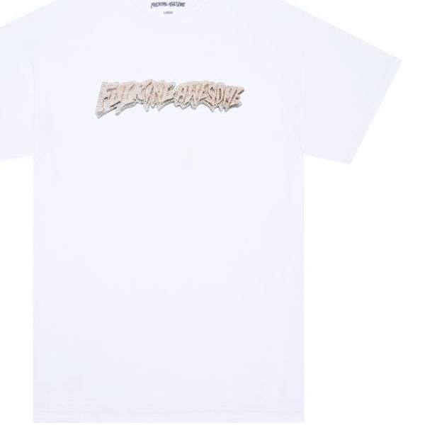 24K Stamp Logo S/S Tee Shirt Wht (size options listed)