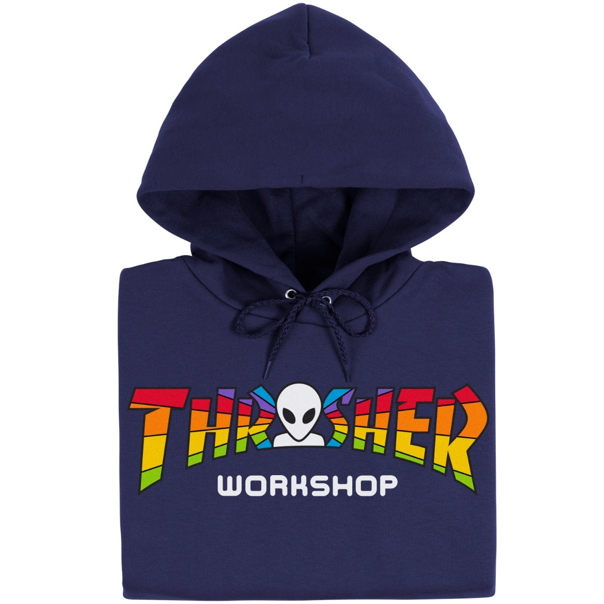 Thrasher X AWS Spectrum Pullover Hoodie Nvy(size options listed)