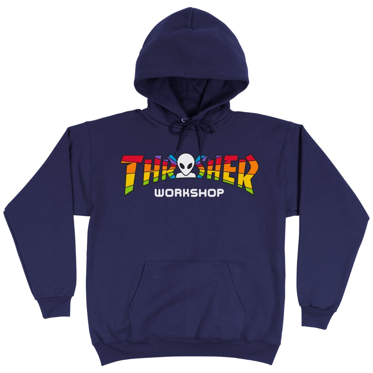 Thrasher X AWS Spectrum Pullover Hoodie Nvy(size options listed)