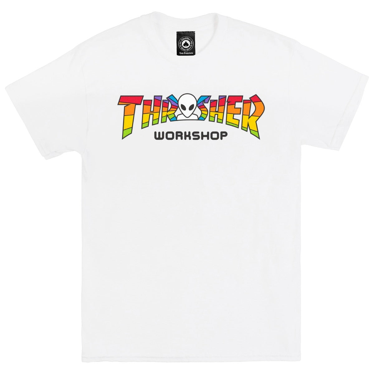 Thrasher X AWS Spectrum S/S Tee Shirt Wht(size options listed)