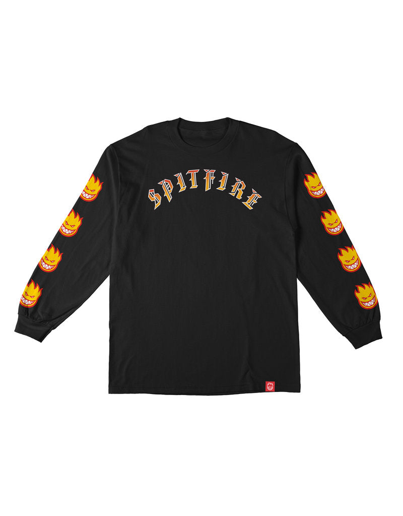 Old E Bighead Fill L/S Tee Shirt Blk (size options listed)