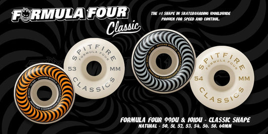 F4 101du Swirl Classic Wheels White (size options listed)