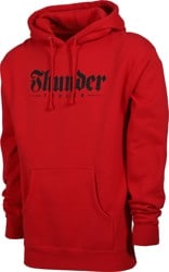 Script Pullover Hoodie Red/Blk (size options listed)