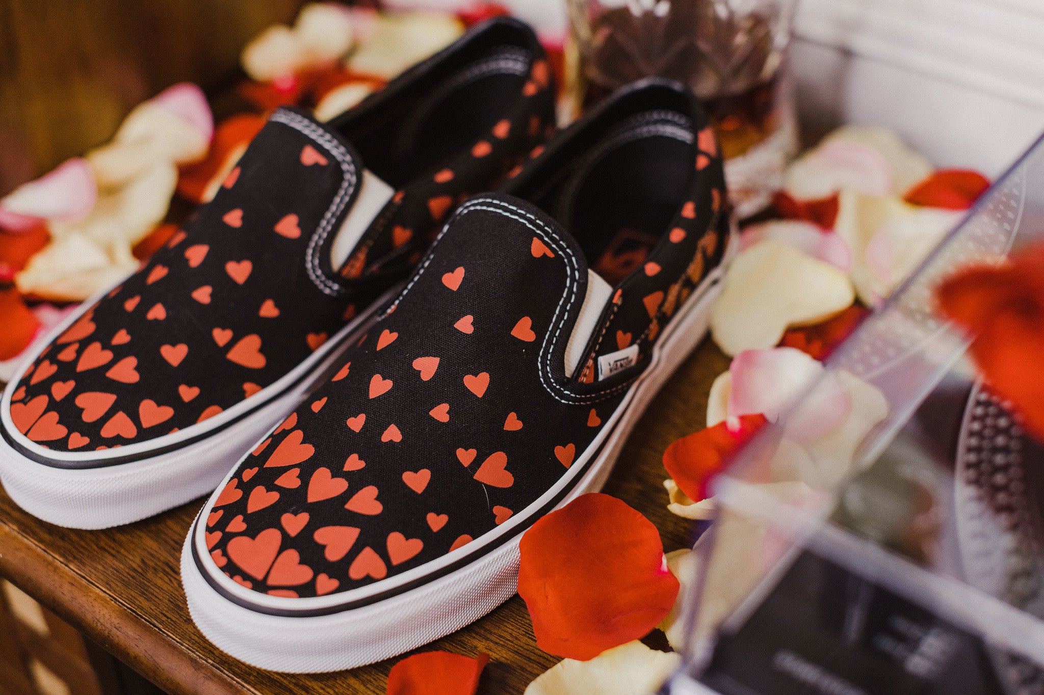 Vans slip 2025 on hearts