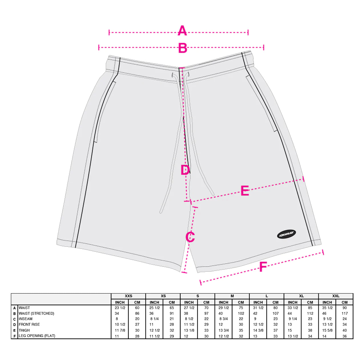 Match Shorts Ylw(size options listed)